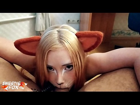 ❤️ Kitsune anameza mboo na kumeza mdomoni kwetu ❌❤